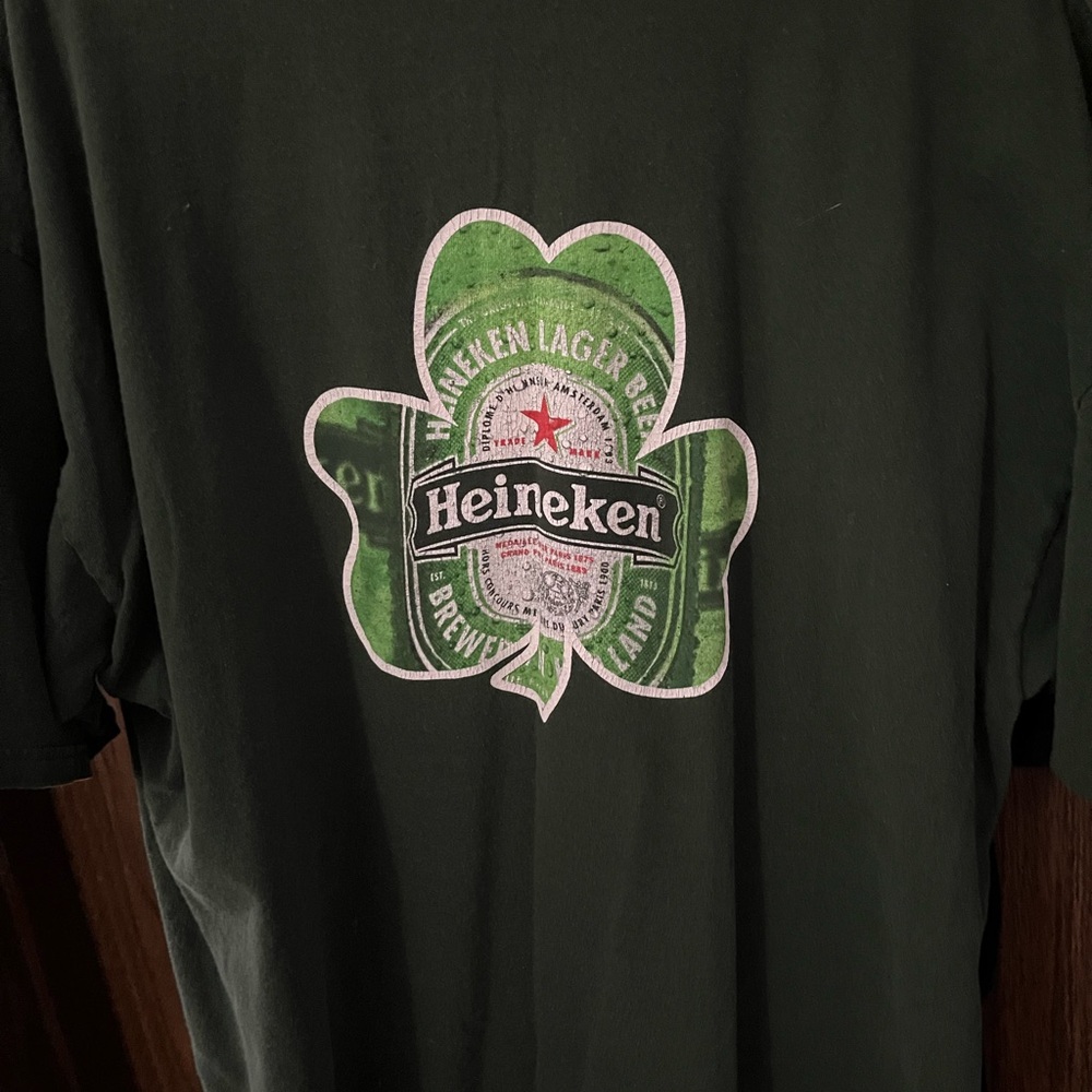 Heineken shamrock tee shirt